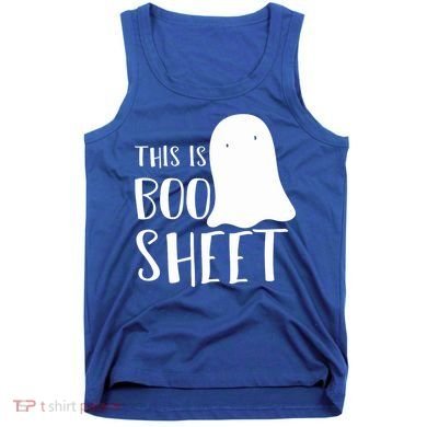 This Is Boo Sheet Ghost Retro Halloween Costume Tank Top