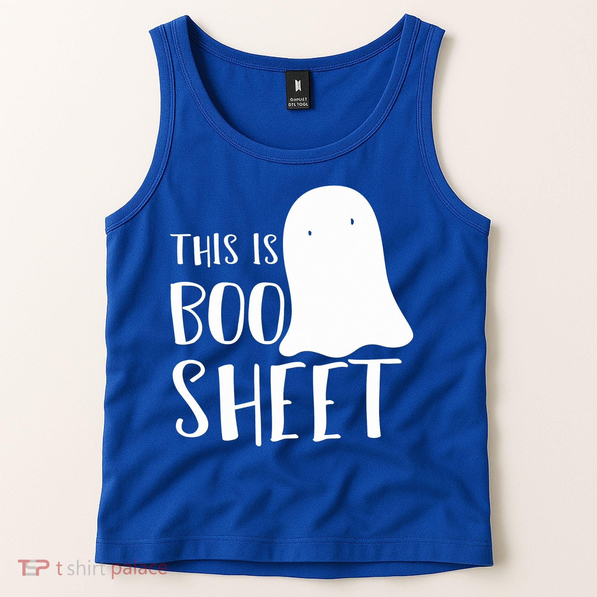This Is Boo Sheet Ghost Retro Halloween Costume Tank Top