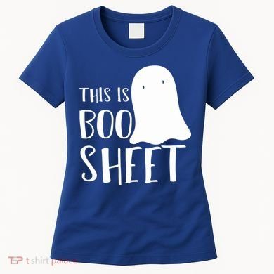 This Is Boo Sheet Ghost Retro Halloween Costume Women's T-Shirt