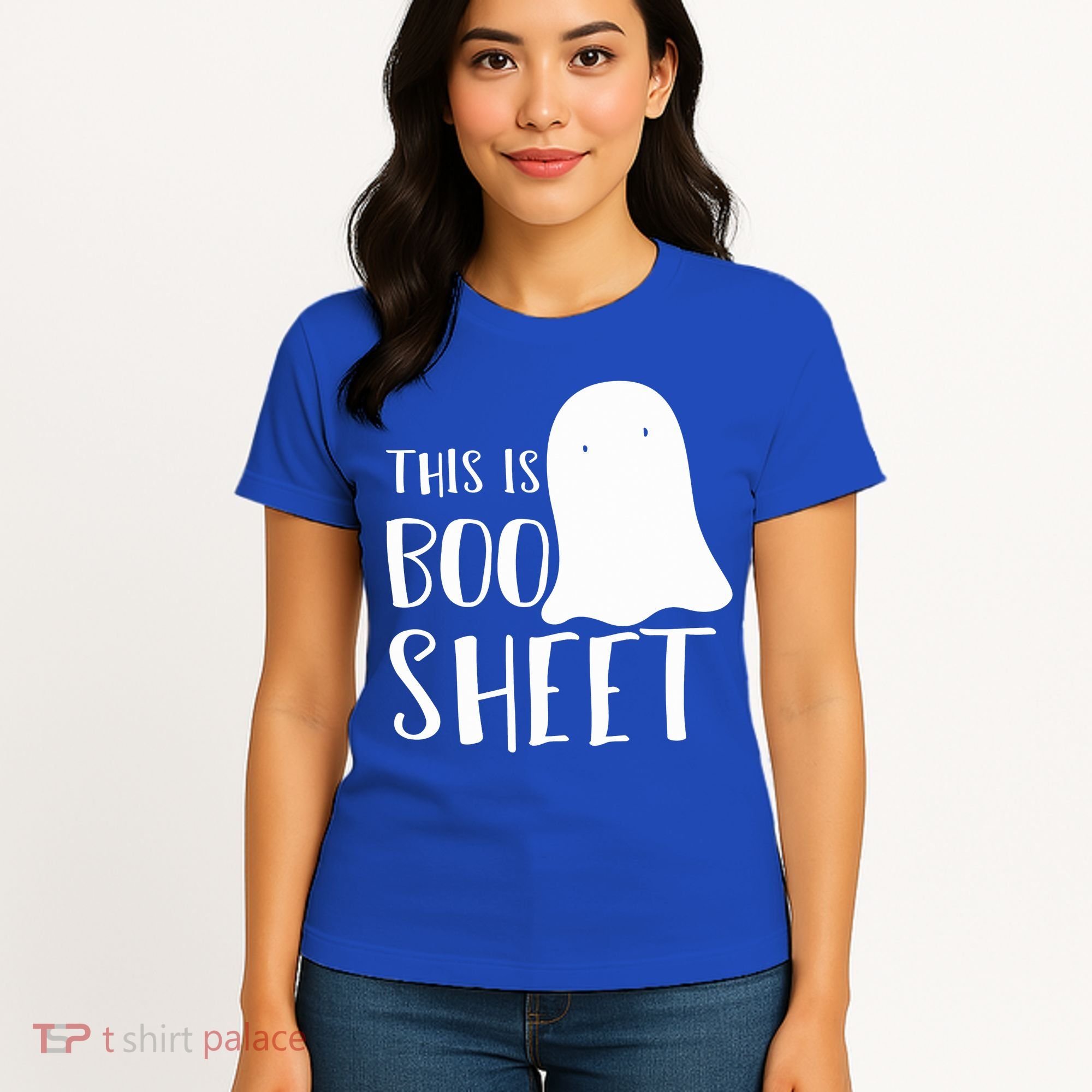 This Is Boo Sheet Ghost Retro Halloween Costume Women's T-Shirt