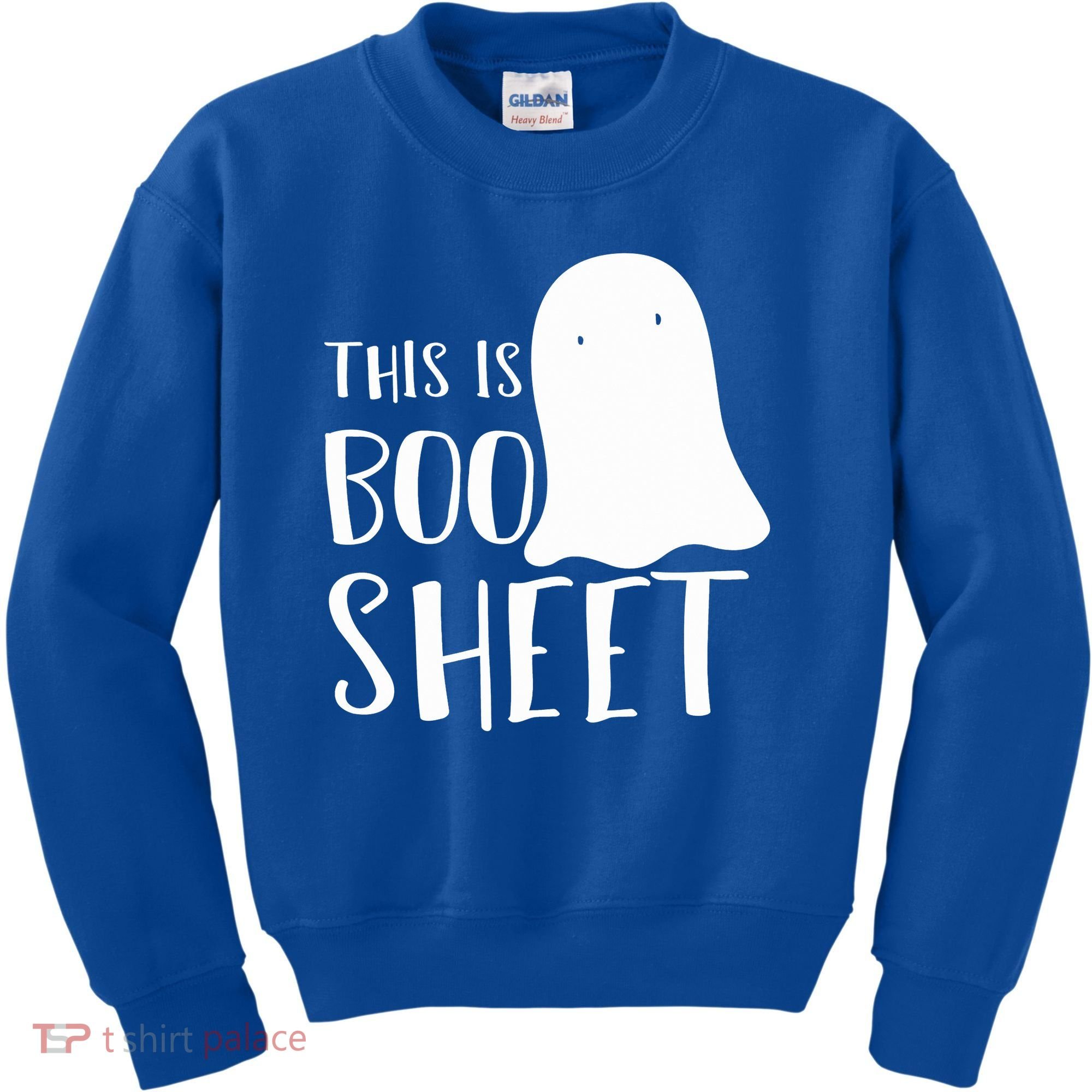This Is Boo Sheet Ghost Retro Halloween Costume Kids Sweatshirt