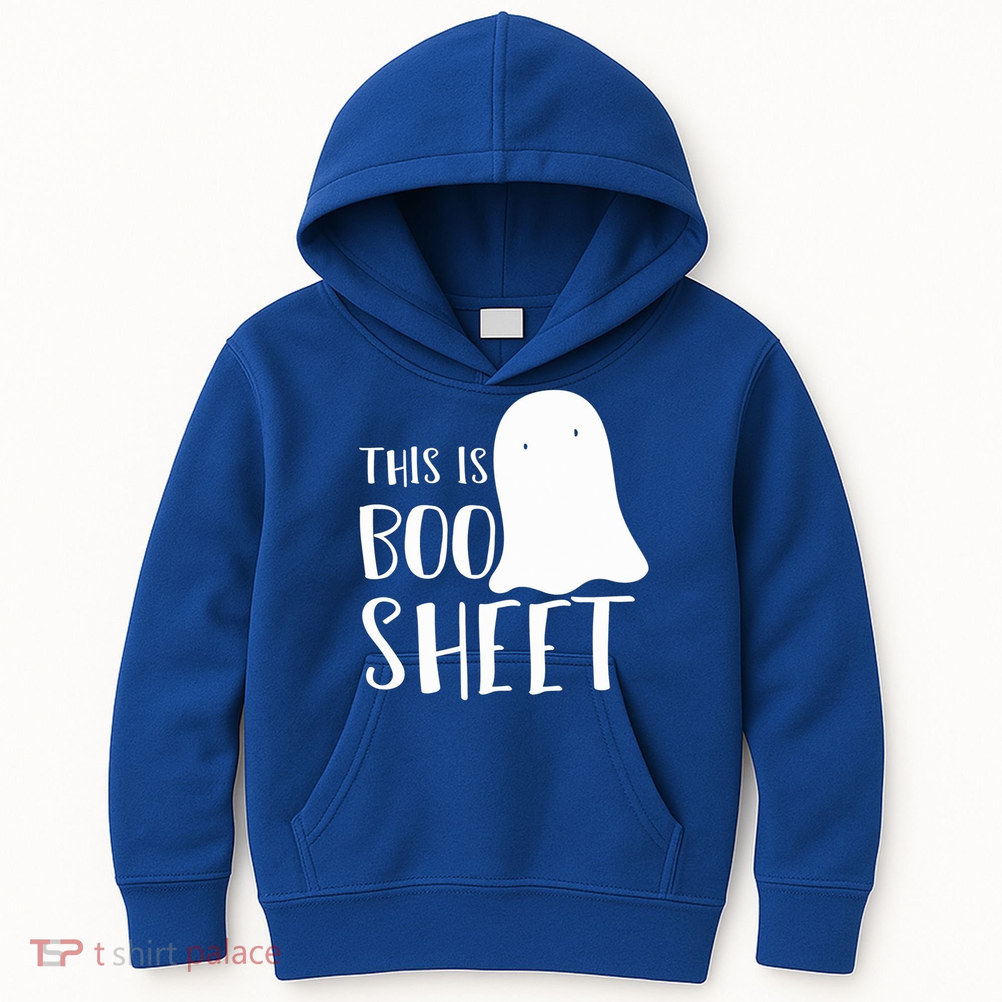 This Is Boo Sheet Ghost Retro Halloween Costume Kids Hoodie