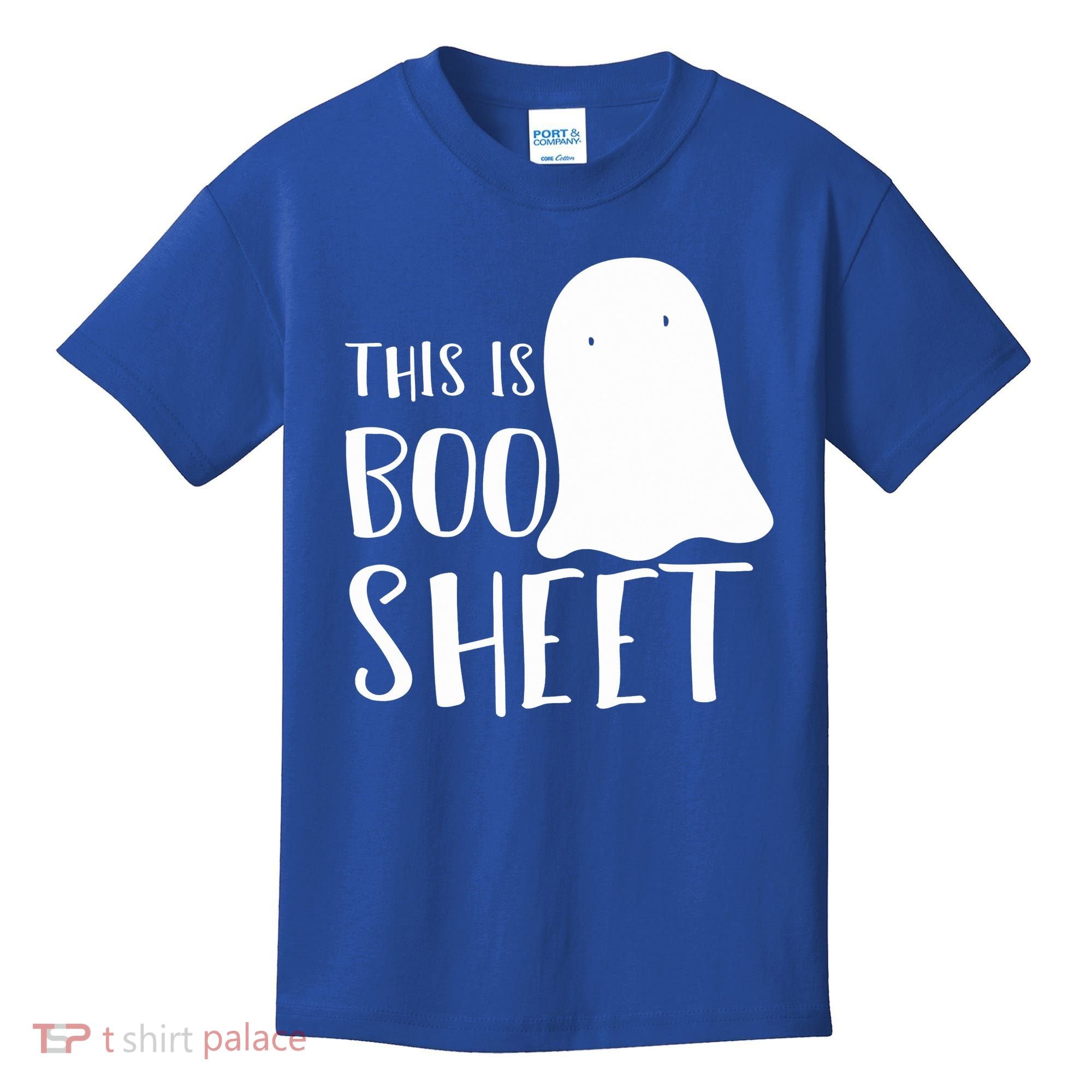 This Is Boo Sheet Ghost Retro Halloween Costume Kids T-Shirt