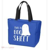 This Is Boo Sheet Ghost Retro Halloween Costume Tote Bag thumb 3