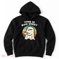 This Is Boo Sheet Ghost Retro Halloween Costume Hoodie thumb 0