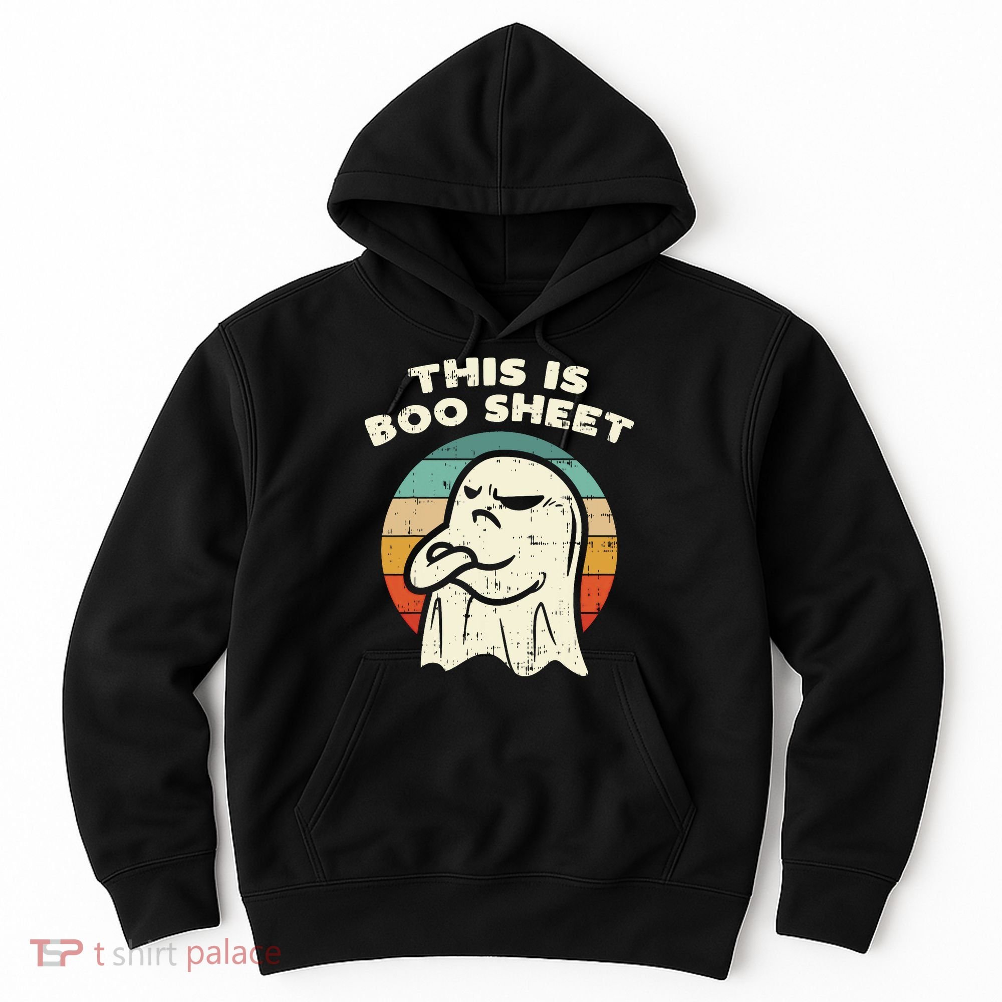 This Is Boo Sheet Ghost Retro Halloween Costume Hoodie