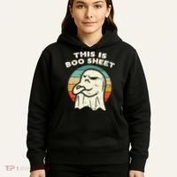 This Is Boo Sheet Ghost Retro Halloween Costume Hoodie thumb 5