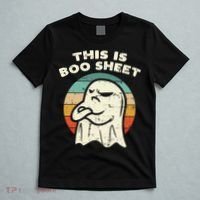 This Is Boo Sheet Ghost Retro Halloween Costume T-Shirt thumb 5