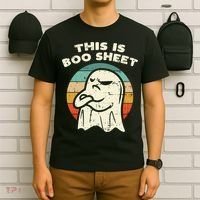 This Is Boo Sheet Ghost Retro Halloween Costume T-Shirt thumb 6