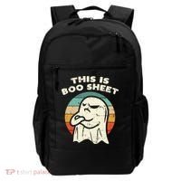 This Is Boo Sheet Ghost Retro Halloween Costume Backpack thumb 0