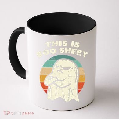 This Is Boo Sheet Ghost Retro Halloween Costume Coffee Mug