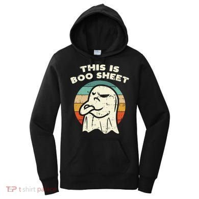 This Is Boo Sheet Ghost Retro Halloween Costume Women's Hoodie