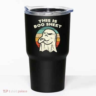 This Is Boo Sheet Ghost Retro Halloween Costume Tumbler