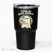 This Is Boo Sheet Ghost Retro Halloween Costume Tumbler thumb 0