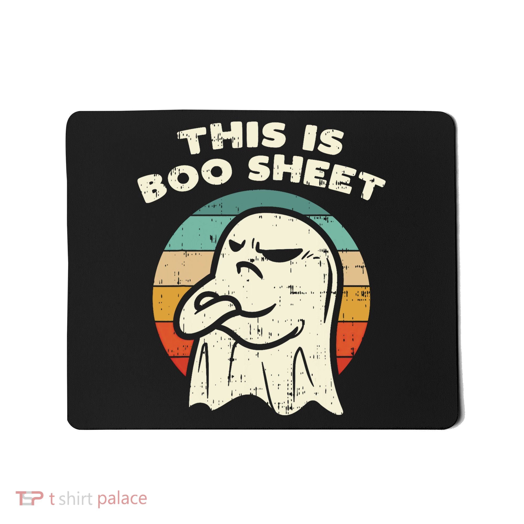 This Is Boo Sheet Ghost Retro Halloween Costume Mousepad