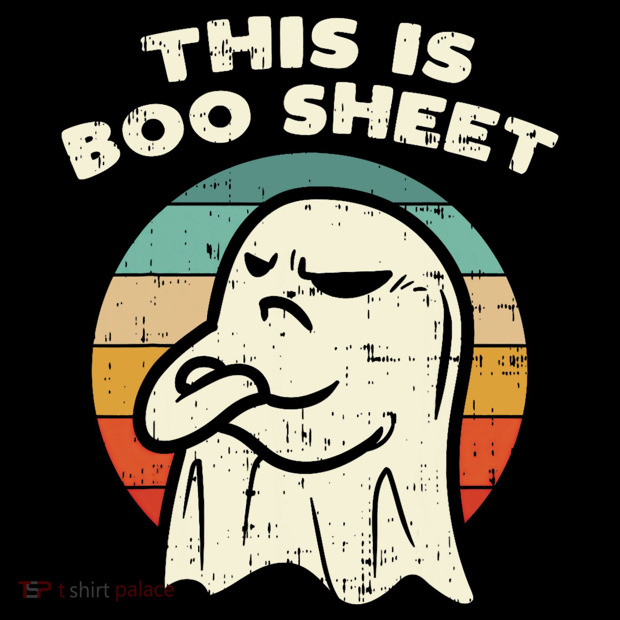 This Is Boo Sheet Ghost Retro Halloween Costume Mousepad