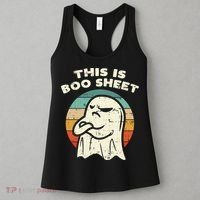 This Is Boo Sheet Ghost Retro Halloween Costume Women's Tank Top thumb 3