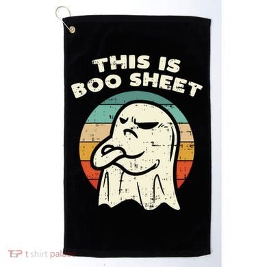 This Is Boo Sheet Ghost Retro Halloween Costume Golf Towel