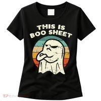 This Is Boo Sheet Ghost Retro Halloween Costume Women's T-Shirt thumb 0