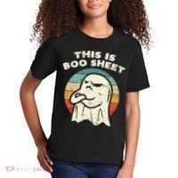 This Is Boo Sheet Ghost Retro Halloween Costume Kids T-Shirt thumb 2