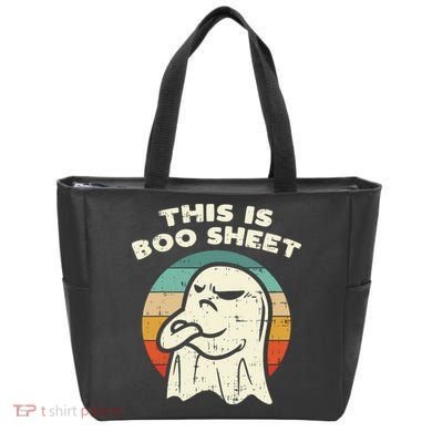 This Is Boo Sheet Ghost Retro Halloween Costume Tote Bag