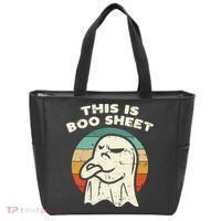 This Is Boo Sheet Ghost Retro Halloween Costume Tote Bag thumb 0