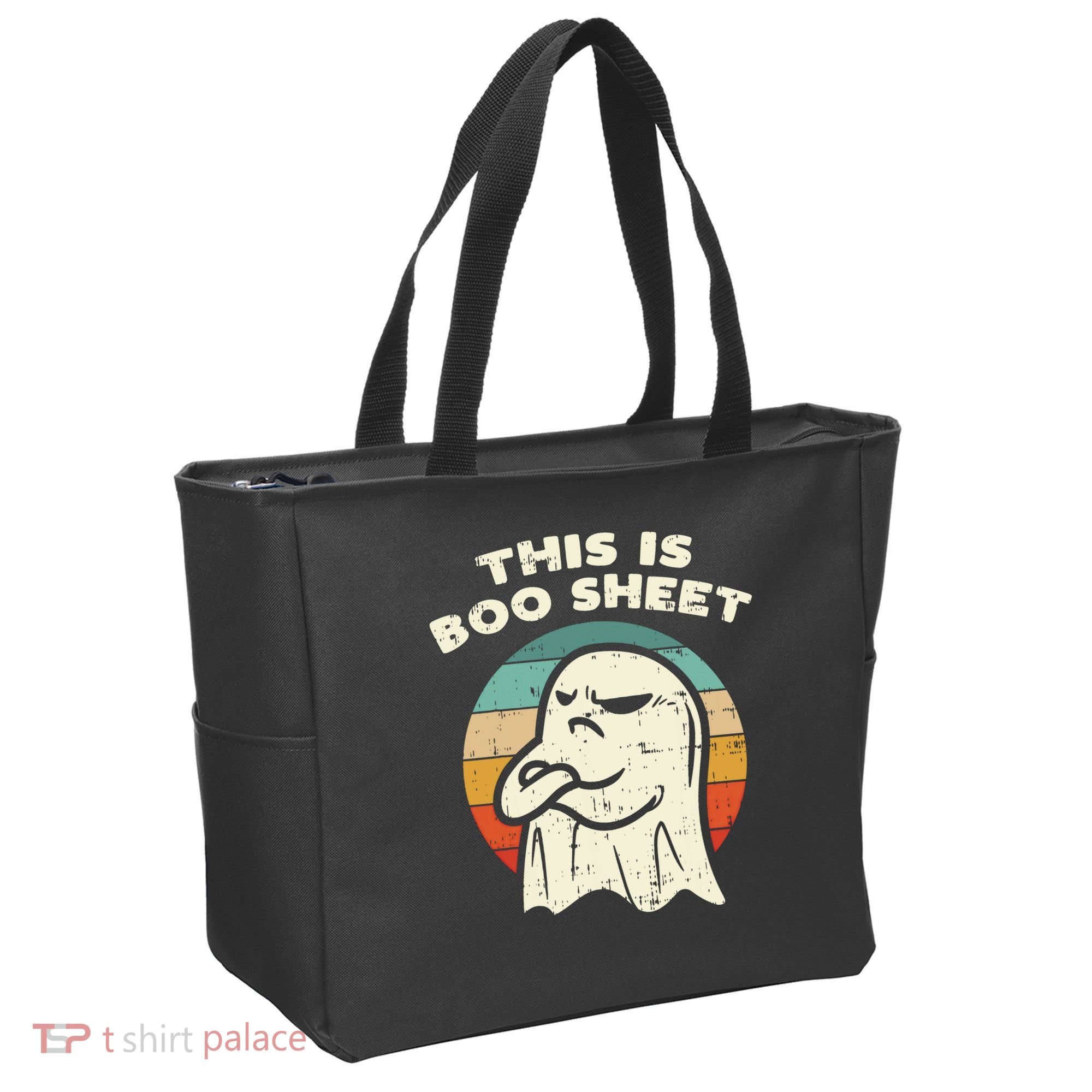 This Is Boo Sheet Ghost Retro Halloween Costume Tote Bag