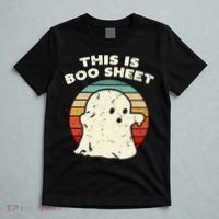 This Is Boo Sheet Ghost Vintage Retro Halloween Costume T-Shirt thumb 5