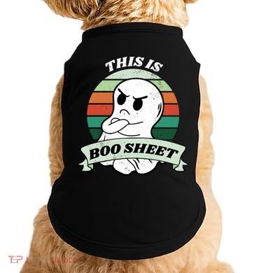 This Is Boo Sheet Cartoon Ghost Funny Halloween Doggie Tank