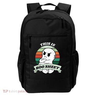 This Is Boo Sheet Cartoon Ghost Funny Halloween Backpack