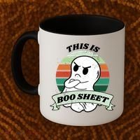 This Is Boo Sheet Cartoon Ghost Funny Halloween Coffee Mug thumb 2