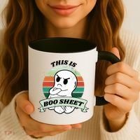 This Is Boo Sheet Cartoon Ghost Funny Halloween Coffee Mug thumb 3