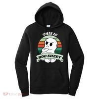 This Is Boo Sheet Cartoon Ghost Funny Halloween Women's Hoodie thumb 0