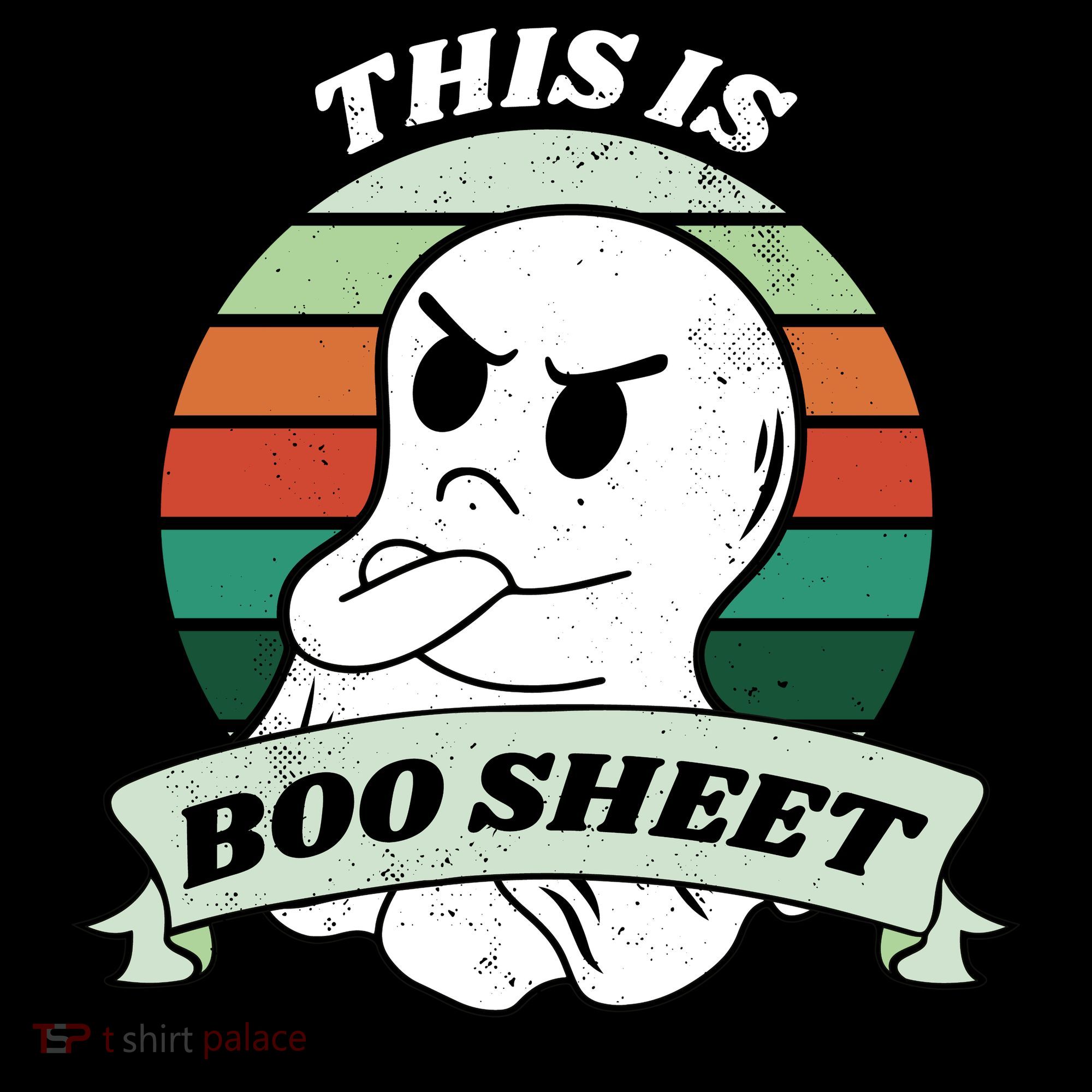 This Is Boo Sheet Cartoon Ghost Funny Halloween Women's Hoodie