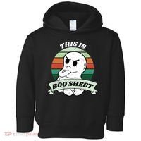 This Is Boo Sheet Cartoon Ghost Funny Halloween Toddler Hoodie thumb 0