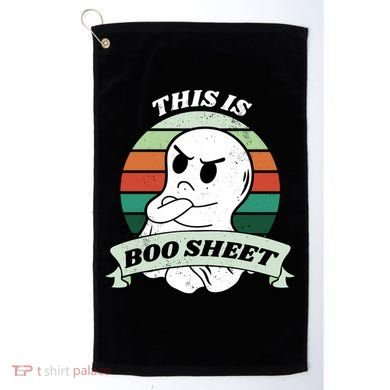 This Is Boo Sheet Cartoon Ghost Funny Halloween Golf Towel