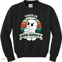This Is Boo Sheet Cartoon Ghost Funny Halloween Kids Sweatshirt thumb 0