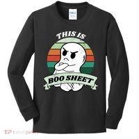 This Is Boo Sheet Cartoon Ghost Funny Halloween Kids Long Sleeve Shirt thumb 0