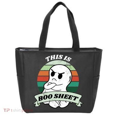 This Is Boo Sheet Cartoon Ghost Funny Halloween Tote Bag