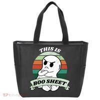 This Is Boo Sheet Cartoon Ghost Funny Halloween Tote Bag thumb 0