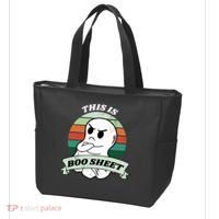 This Is Boo Sheet Cartoon Ghost Funny Halloween Tote Bag thumb 3
