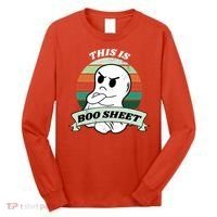 This Is Boo Sheet Cartoon Ghost Funny Halloween Long Sleeve Shirt thumb 0