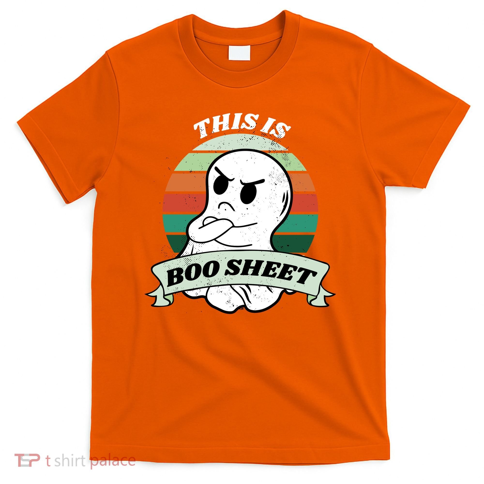 This Is Boo Sheet Cartoon Ghost Funny Halloween T-Shirt