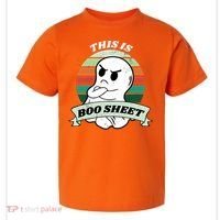 This Is Boo Sheet Cartoon Ghost Funny Halloween Toddler T-Shirt thumb 0