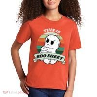 This Is Boo Sheet Cartoon Ghost Funny Halloween Kids T-Shirt thumb 2