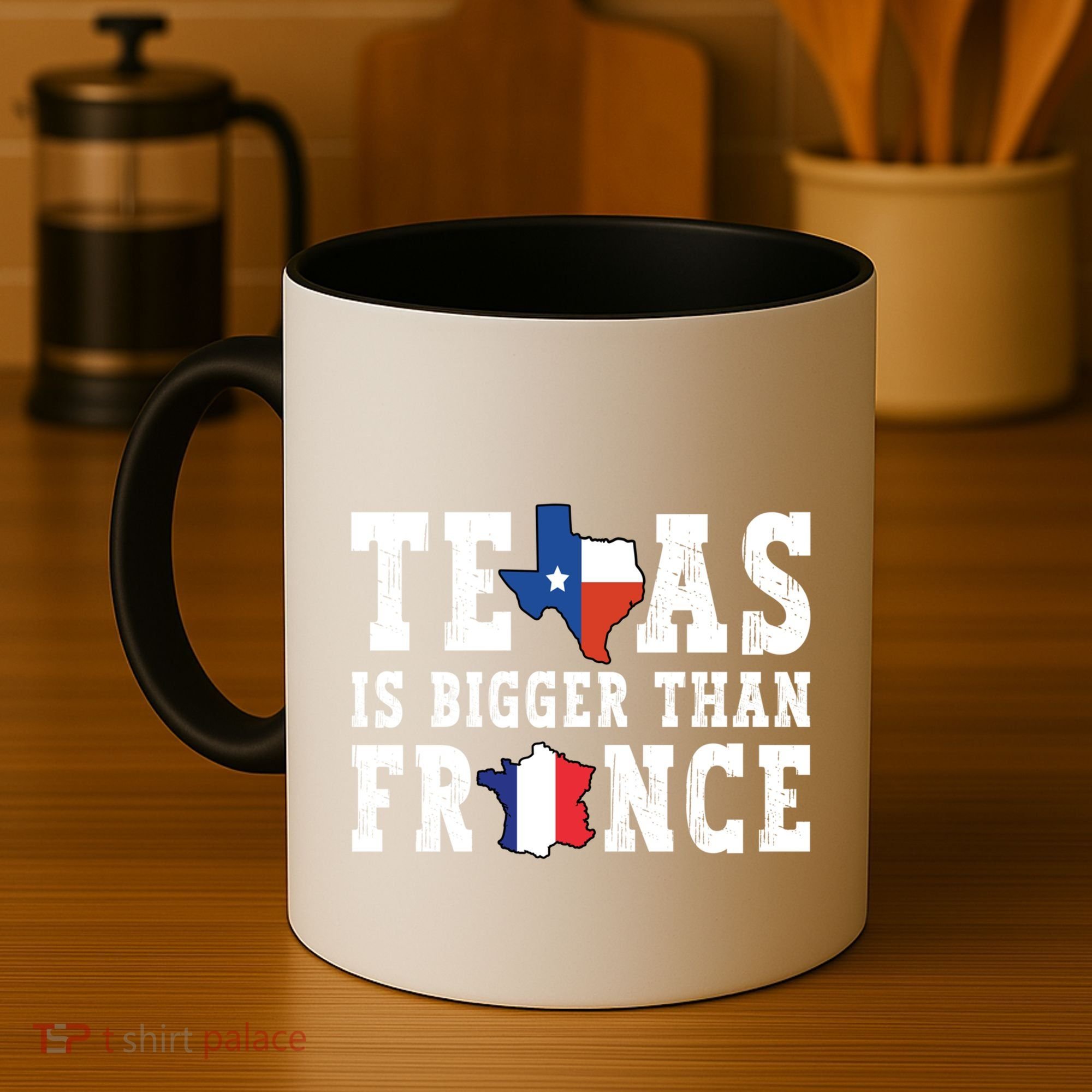 Texas Is Bigger Than France Funny Saying Cool Gift Coffee Mug