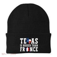 Texas Is Bigger Than France Funny Saying Cool Gift Beanie thumb 0