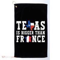 Texas Is Bigger Than France Funny Saying Cool Gift Golf Towel thumb 0