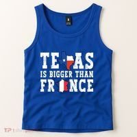 Texas Is Bigger Than France Funny Saying Cool Gift Tank Top thumb 2