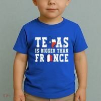Texas Is Bigger Than France Funny Saying Cool Gift Toddler T-Shirt thumb 2